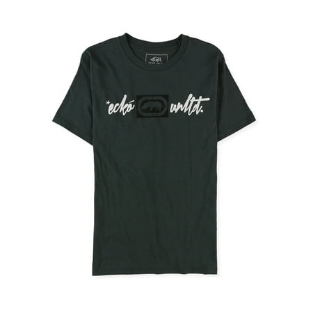 Mens Slim Fit Script Graphic T-Shirt Ecko Unltd
